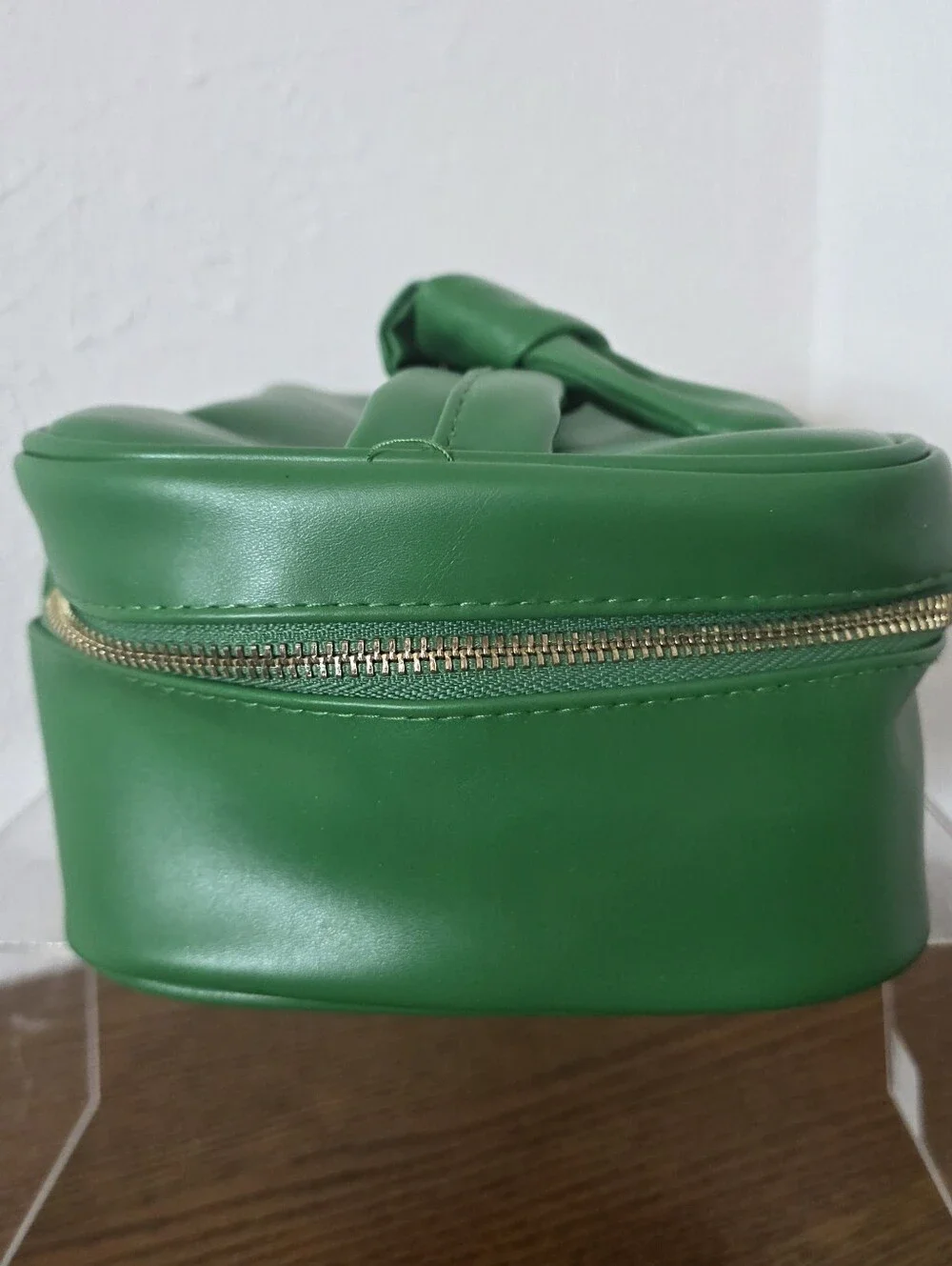 Hard Candy x Girl Scouts Mint Condition Green Faux Leather Zipper Makeup Bag 10